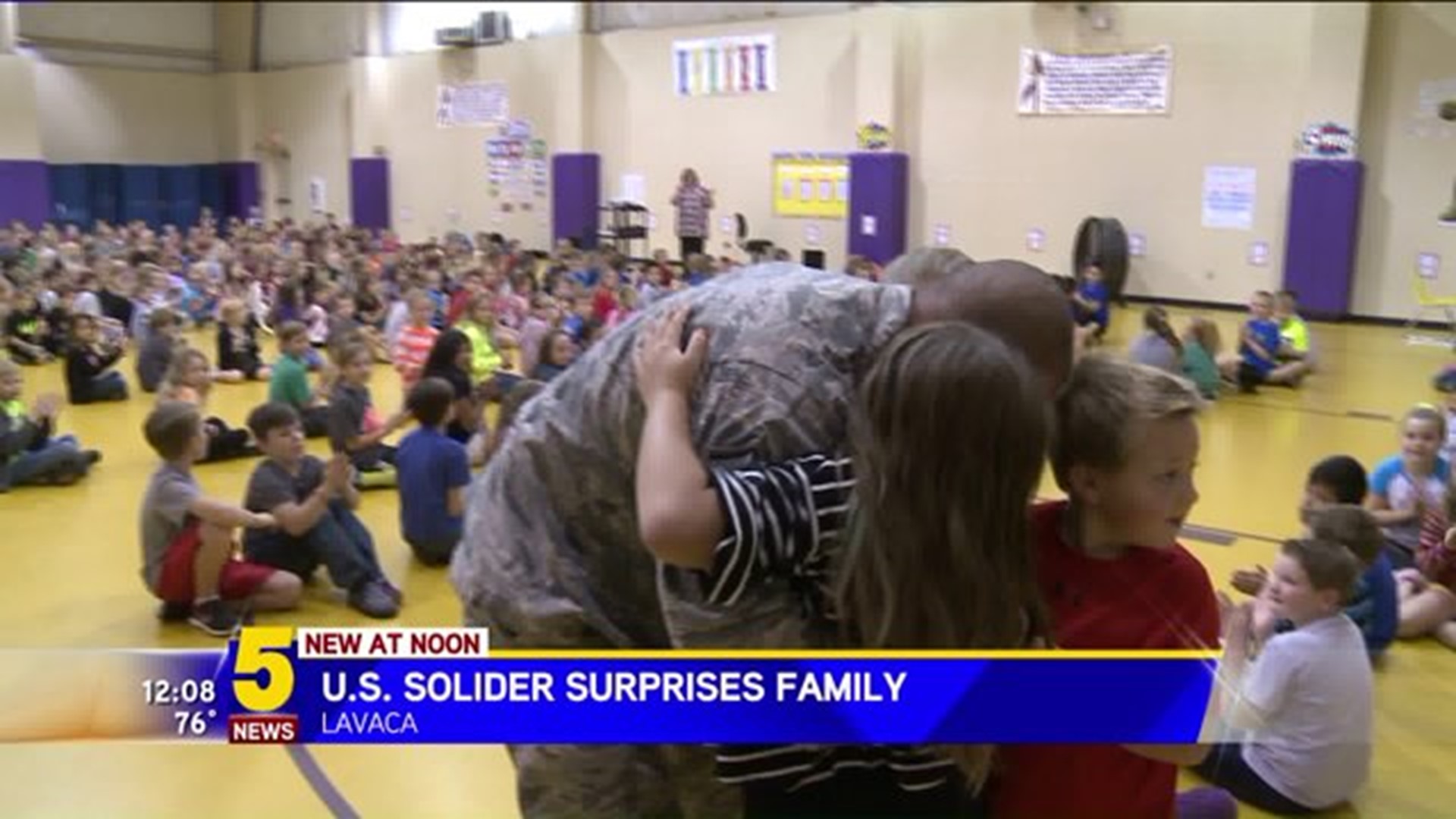 Lavaca Soldier Homecoming Surprise
