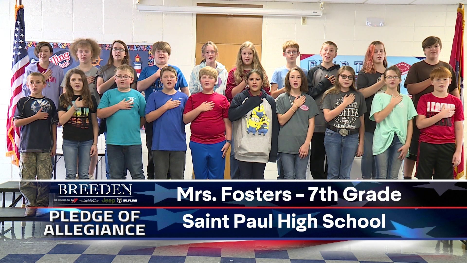 Mrs. Fosters 7th Grade Saint Paul High School