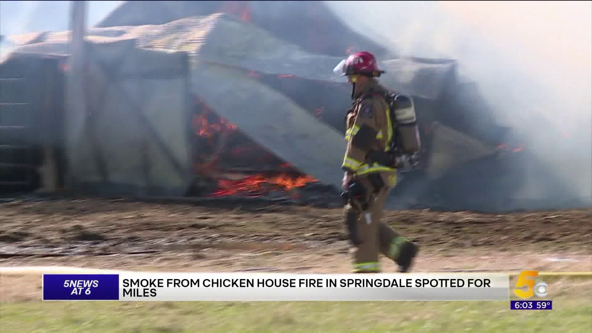 Chicken House Catches Fire In Springdale