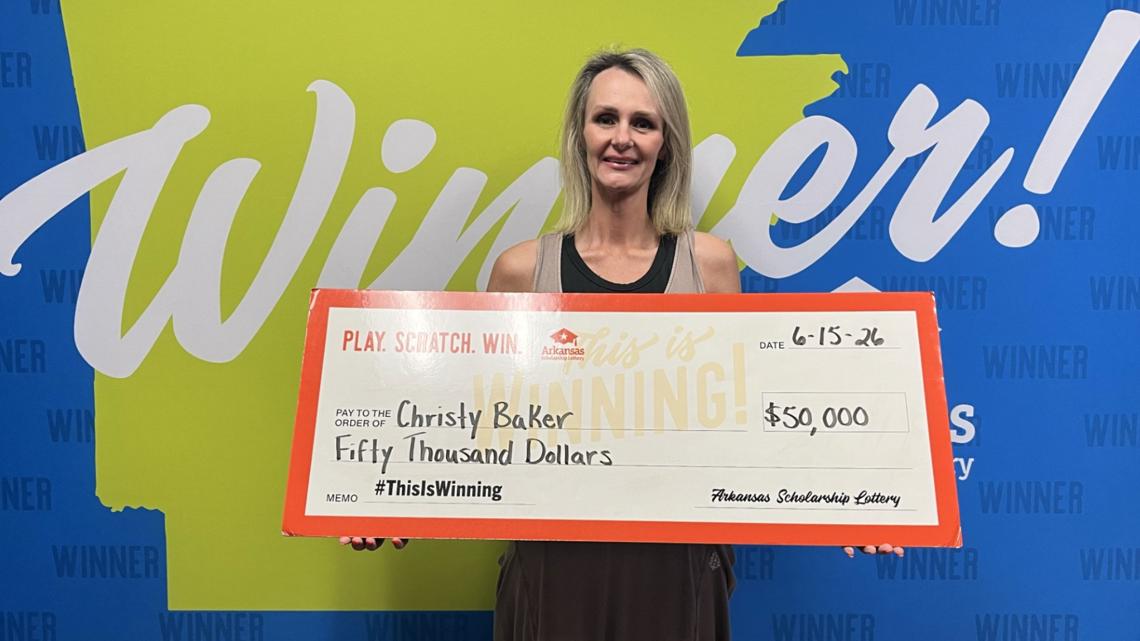 Woman wins $50k from lottery ticket bought in Springdale on her wedding anniversary