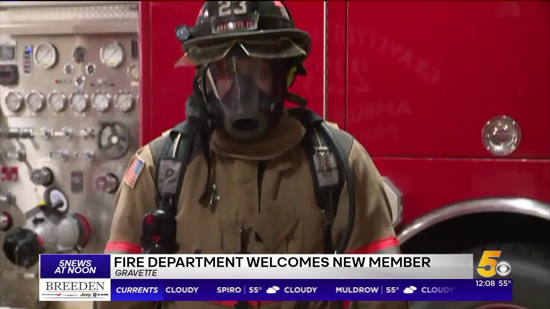 Gravette Fire Department Welcomes New Member