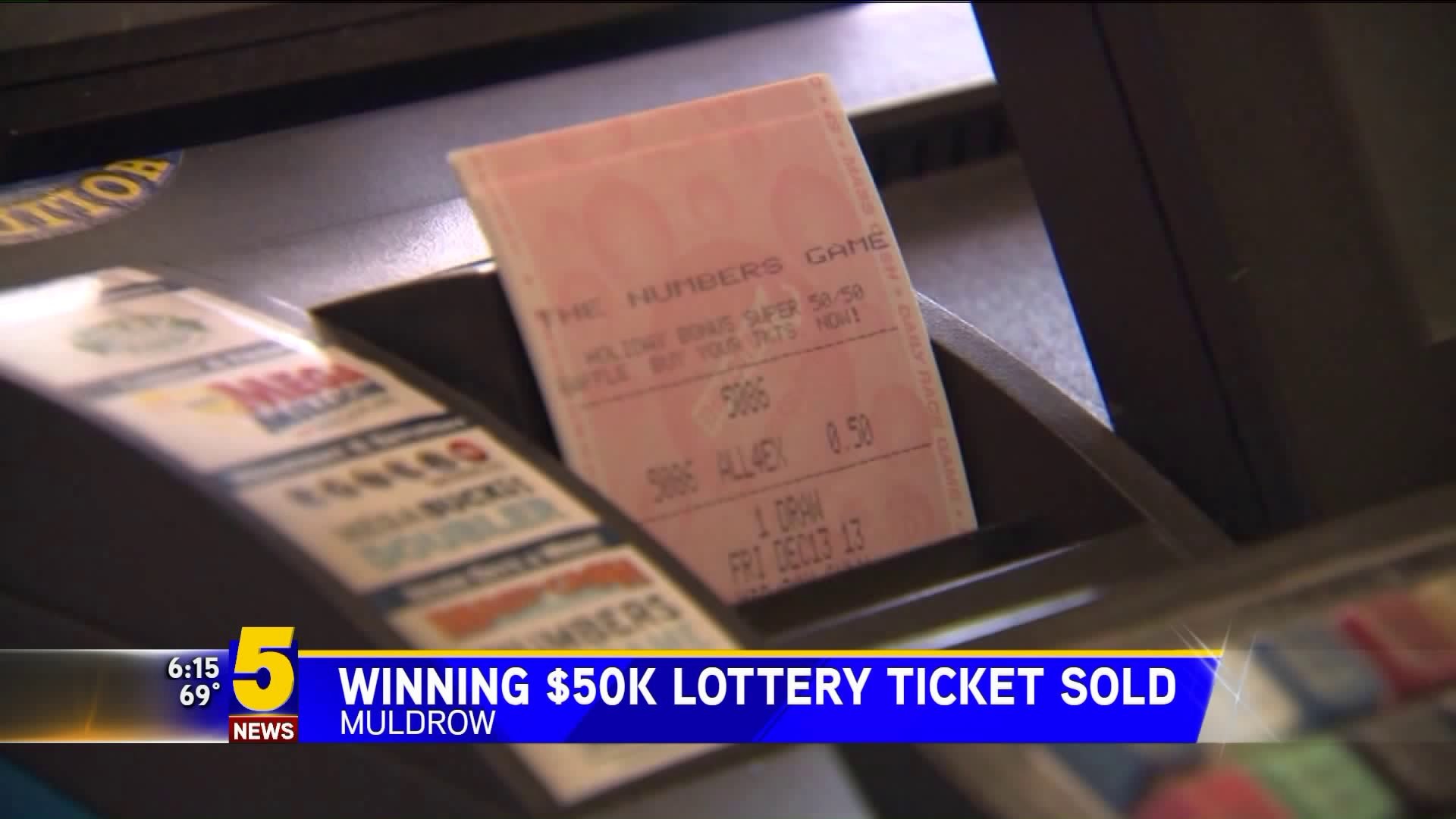 Winning $50k Lottery Ticket Sold In Muldrow
