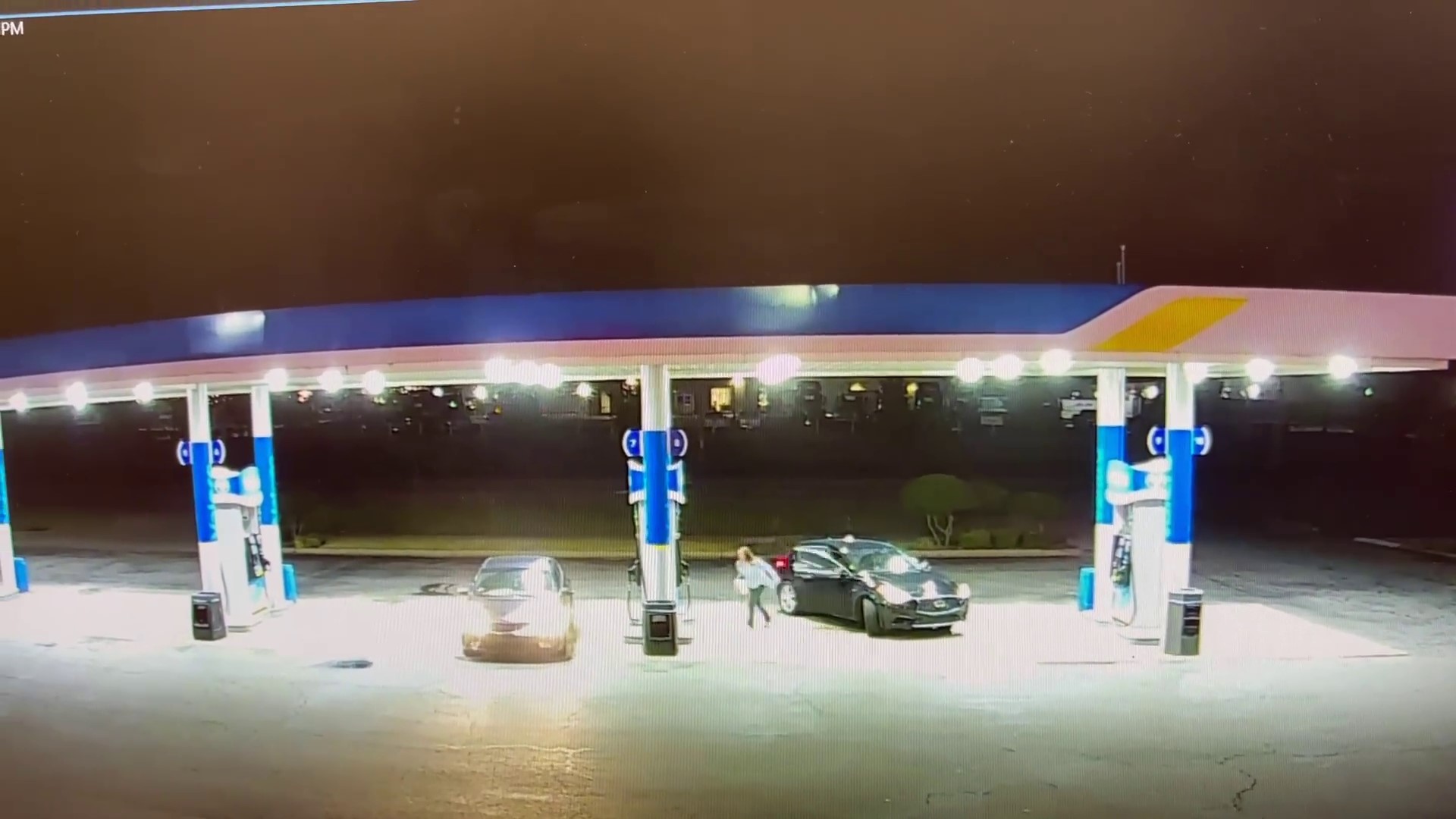 An alleged car theft at a Fort Smith gas station was caught on video.