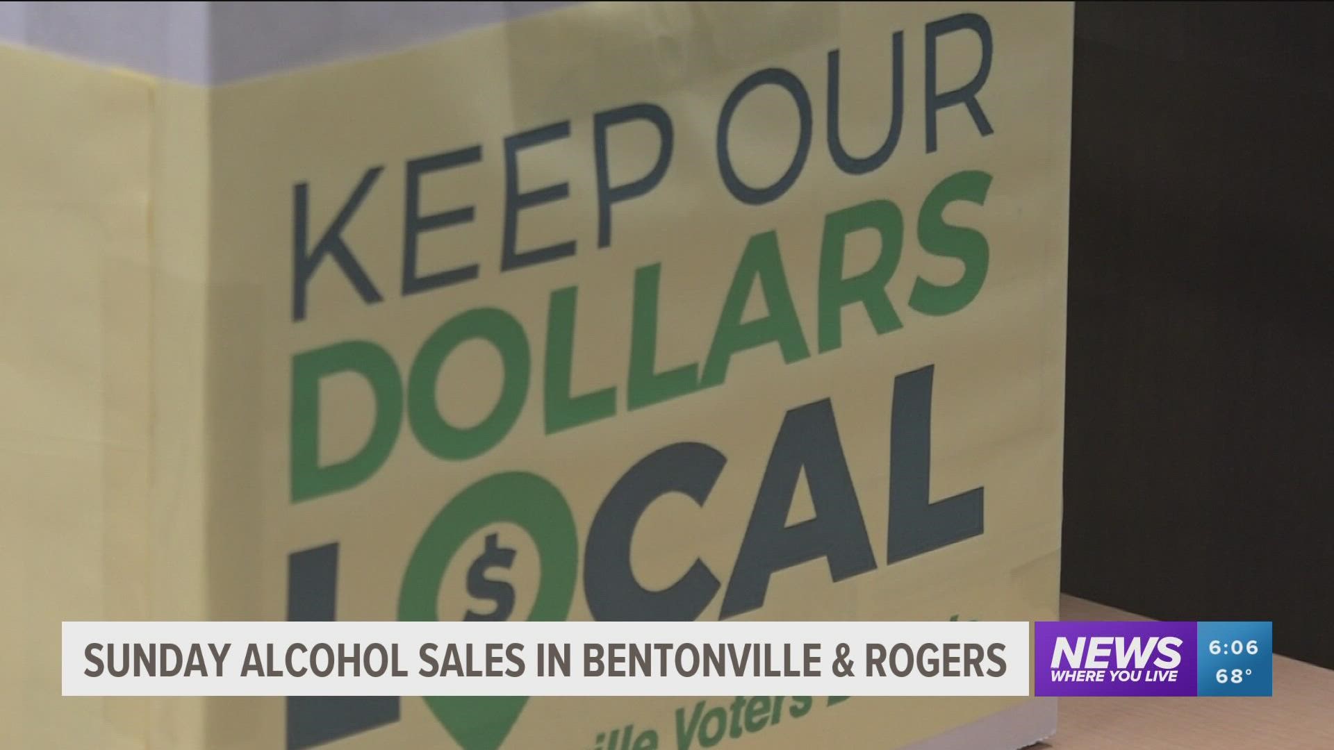 Rogers and Bentonville voters may get the choice to buy alcohol on Sundays on the November ballot.