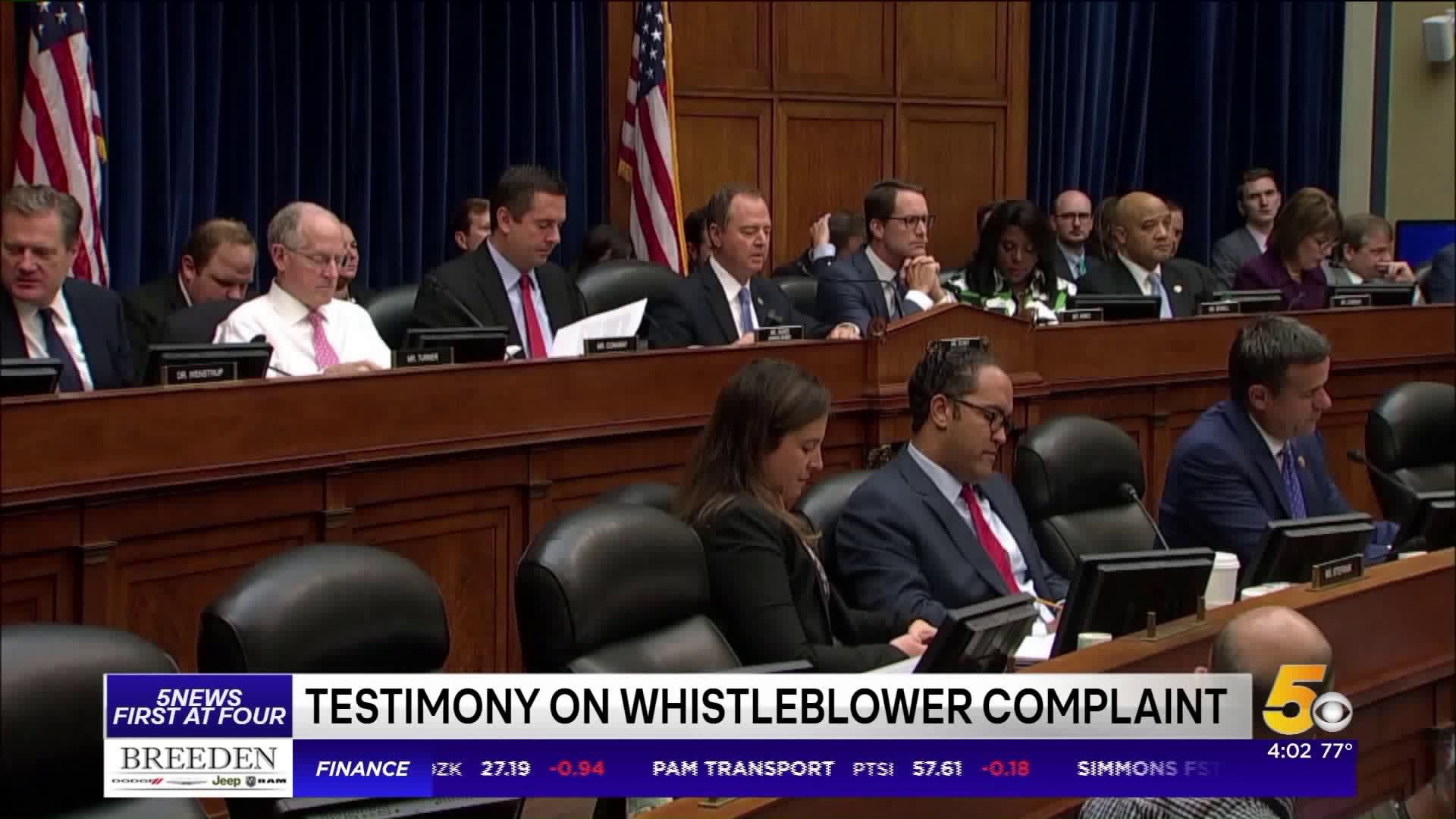 Testimony on Whistleblower Complaint
