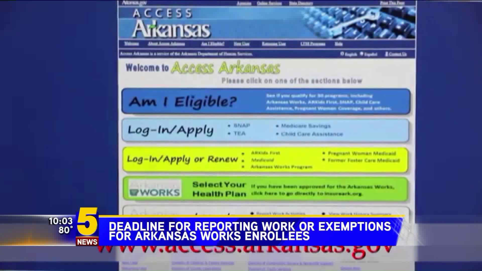 Arkansas Works Deadline