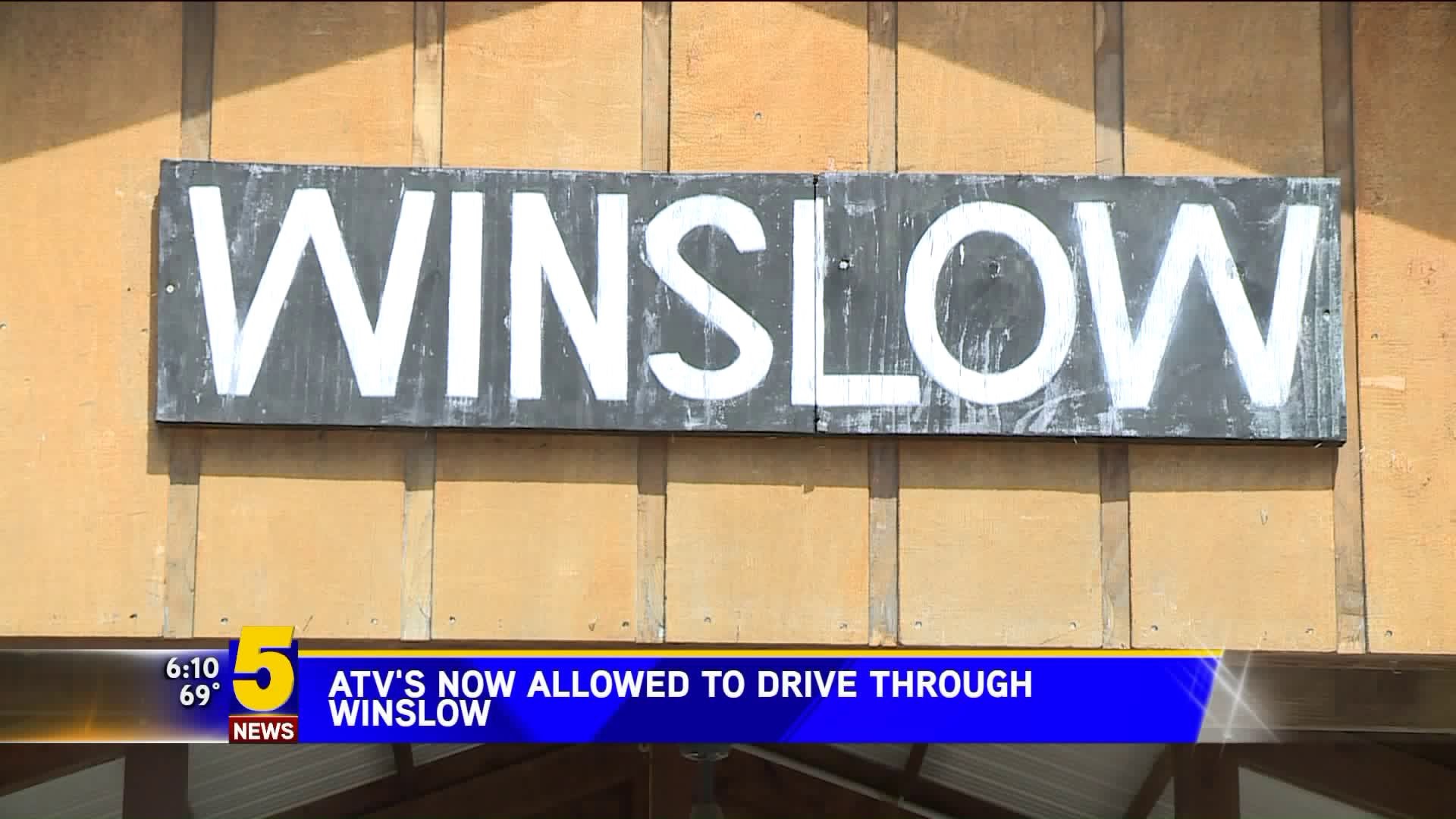 You Can Now Drive A ATV Through Winslow