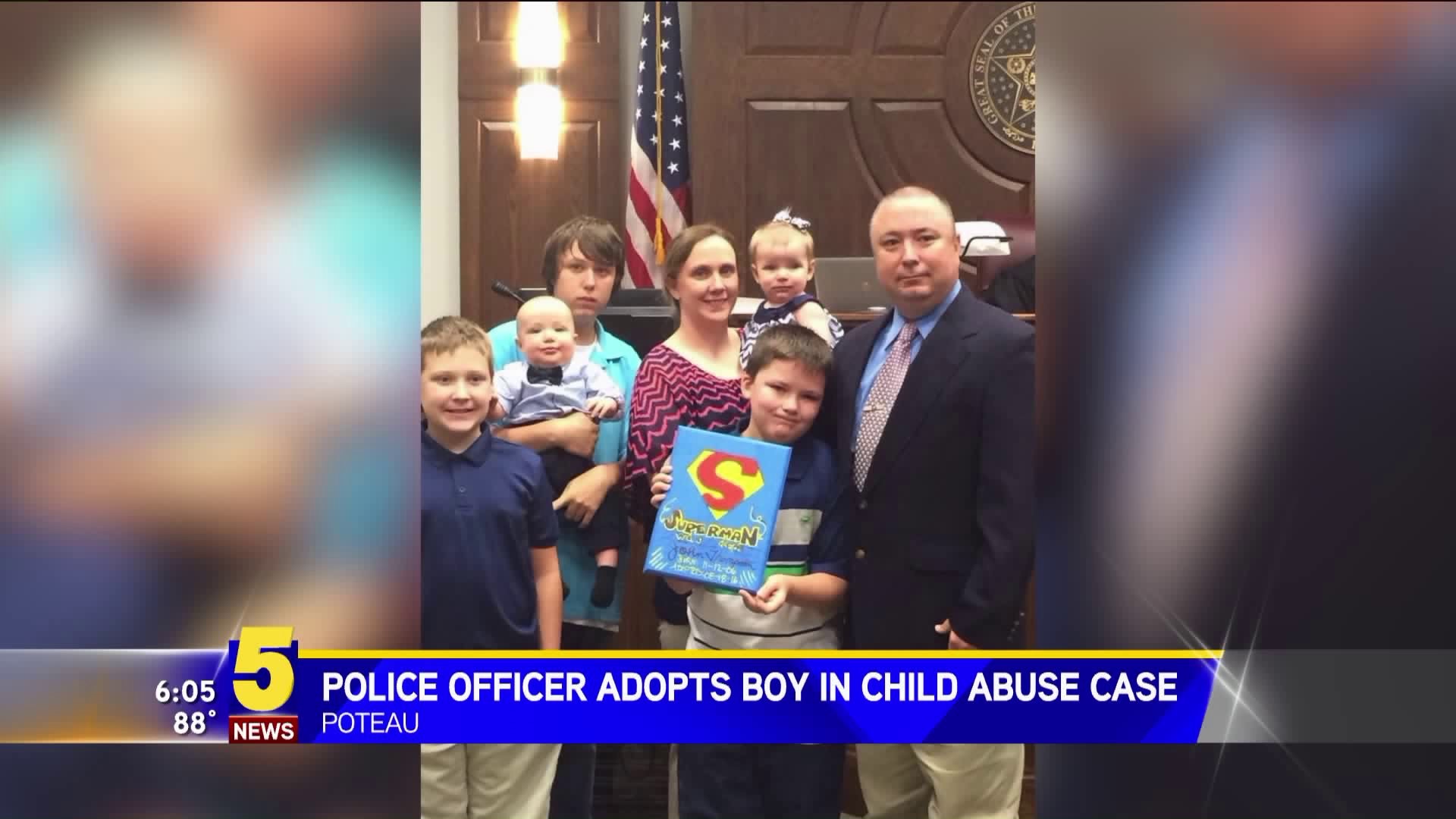 Police Officer Adopts Boy In Child Abuse Case