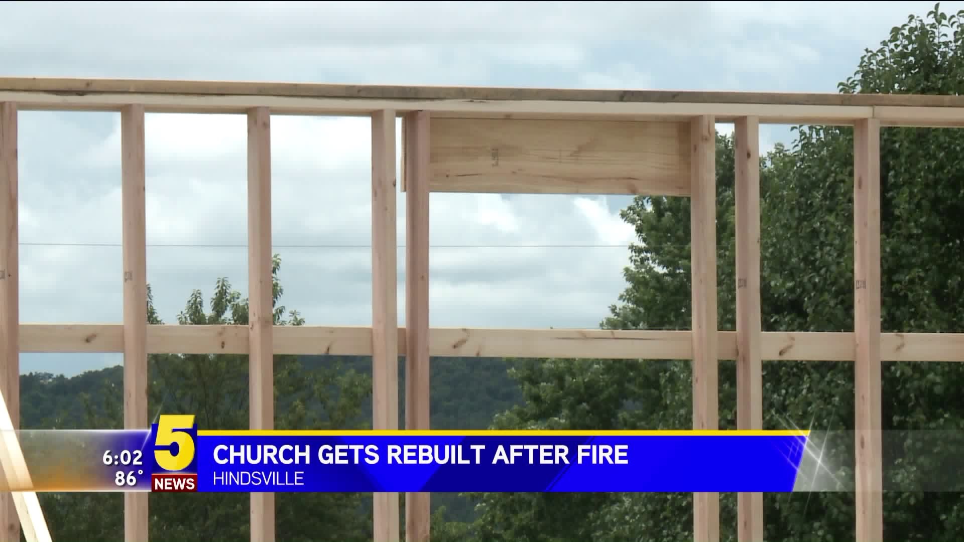 Church Gets Rebuilt After Fire
