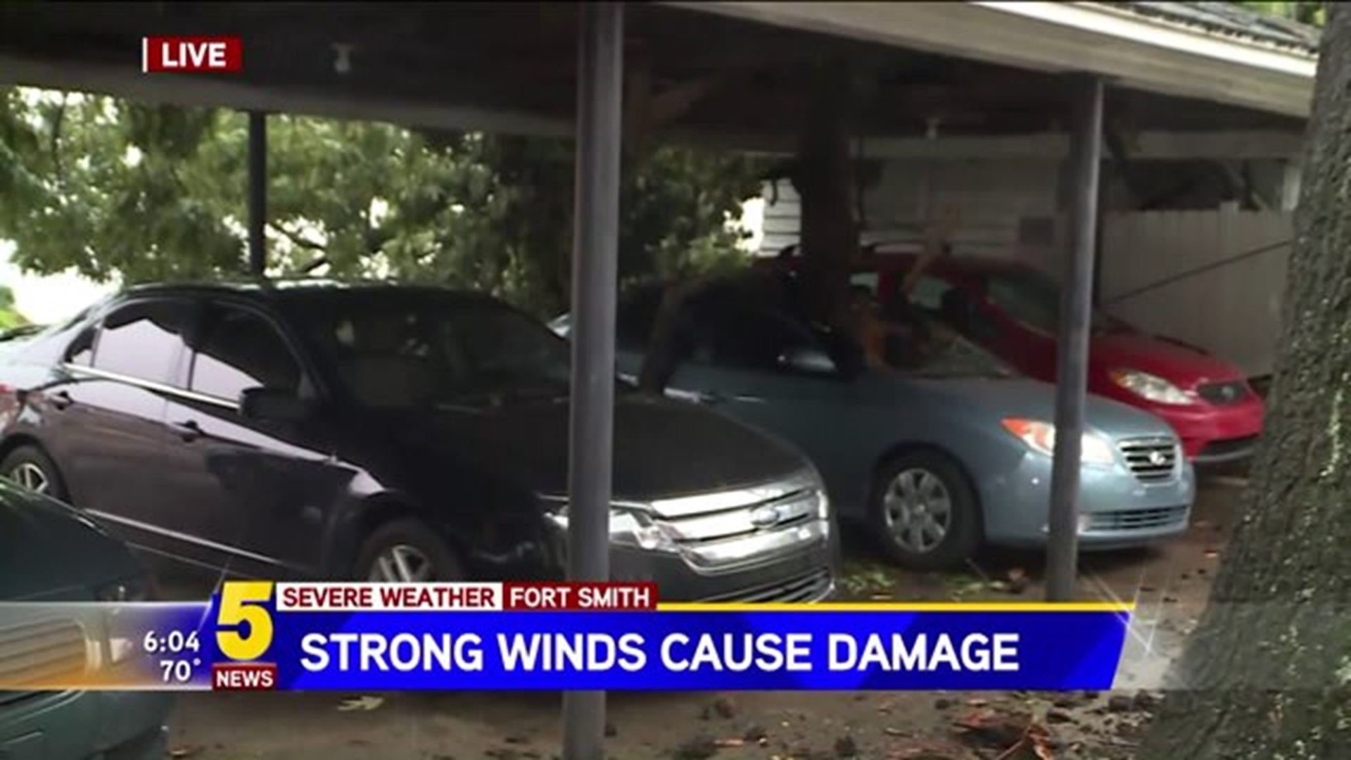 Strong Winds Cause Storm Damage