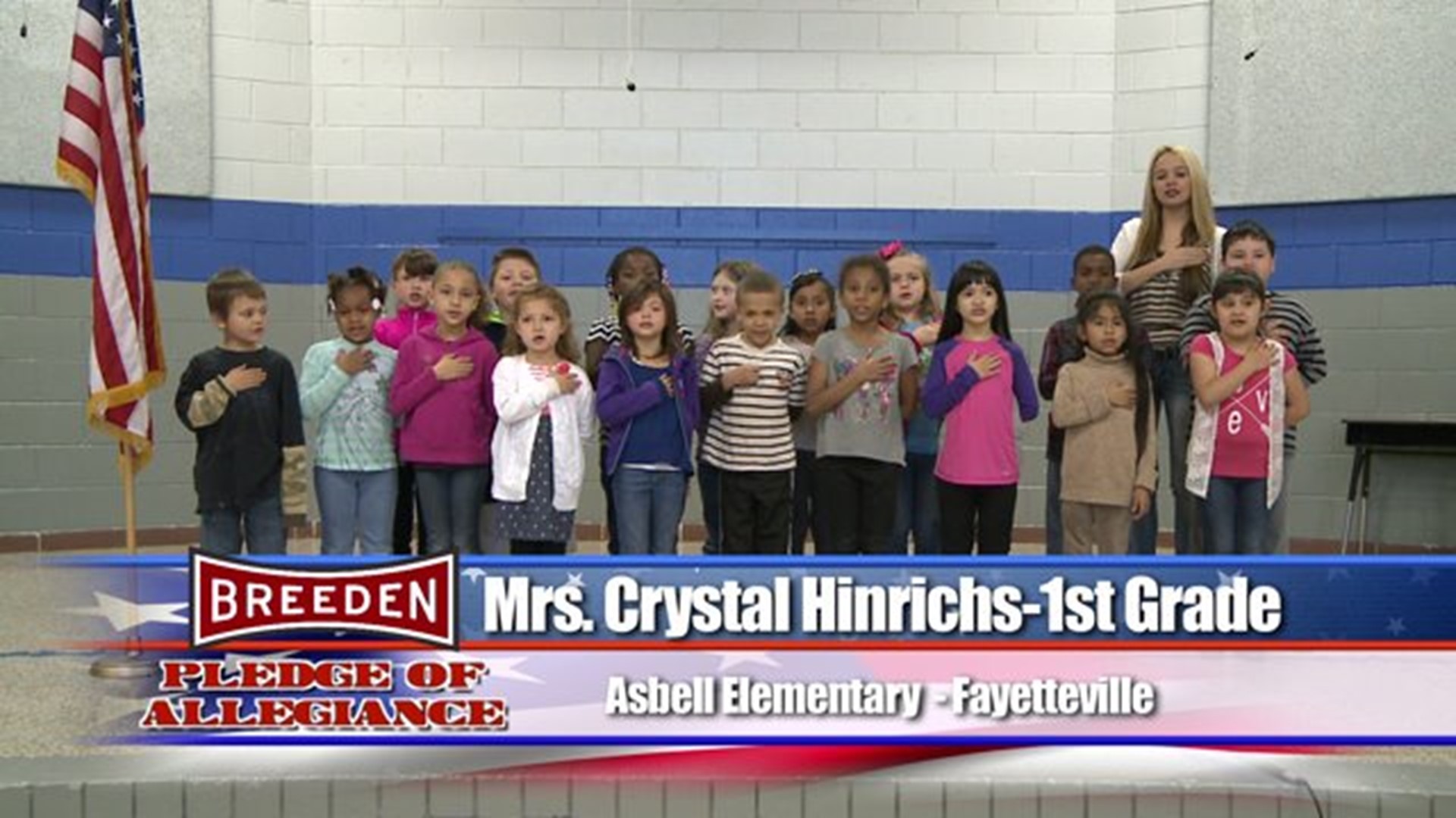 Asbell Elementary, Fayetteville - Mrs. Crystal Hinrichs - 1st Grade