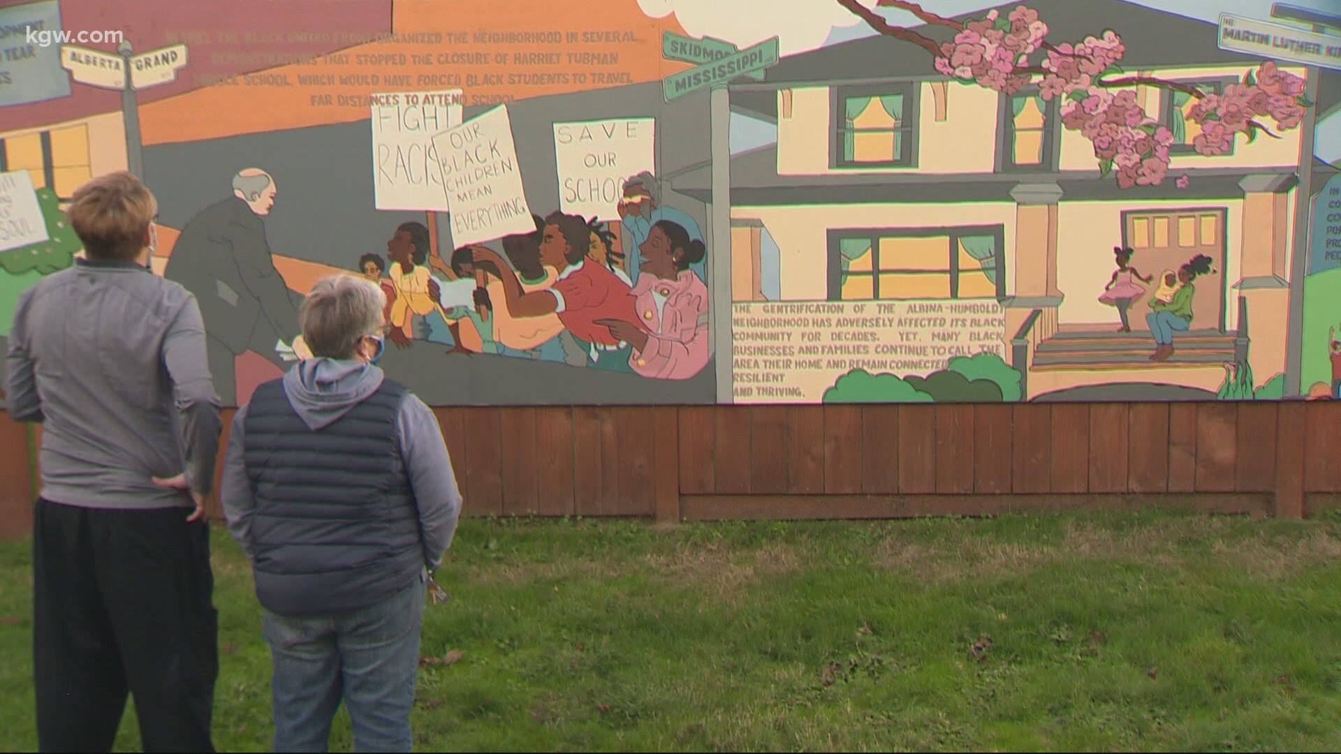 North Portland Mural Honors Neighborhood S Black History Wthr Com