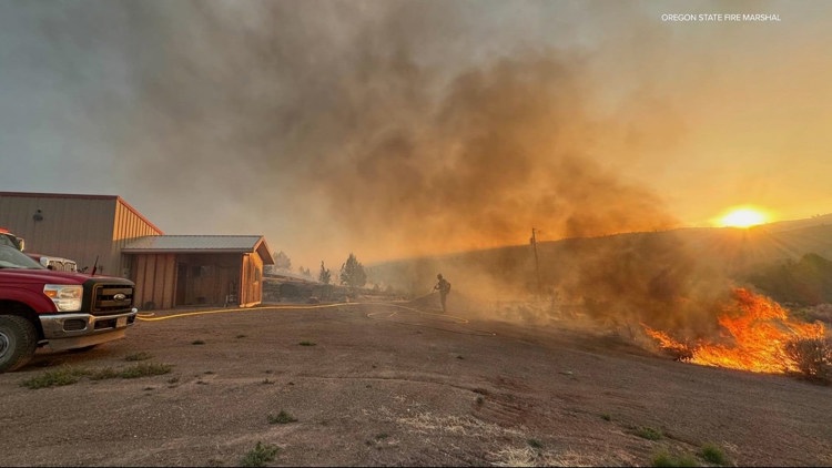 Wildfires rage across southern, central and eastern Oregon: ‘We’re competing for a finite amount of resources’