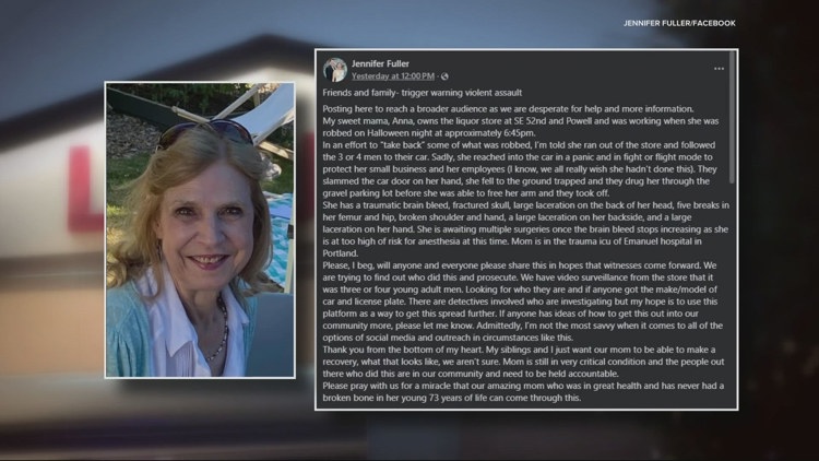 Southeast Portland liquor store owner in critical condition after violent liquor store robbery: 'Please pray with us for a miracle'