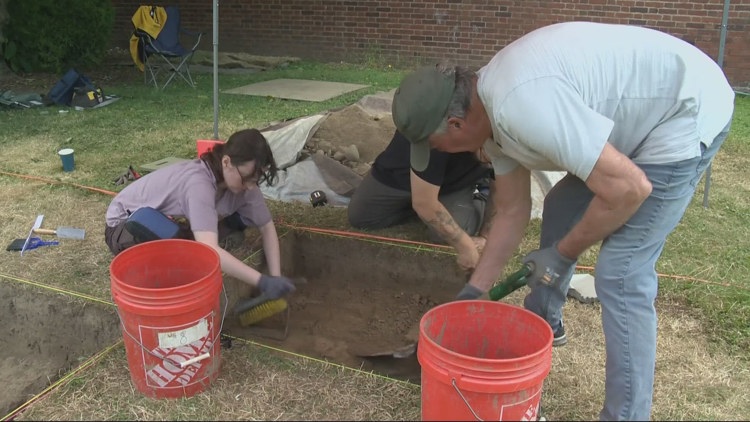 Archaeologists dig into site of former Indian manual labor school in Salem