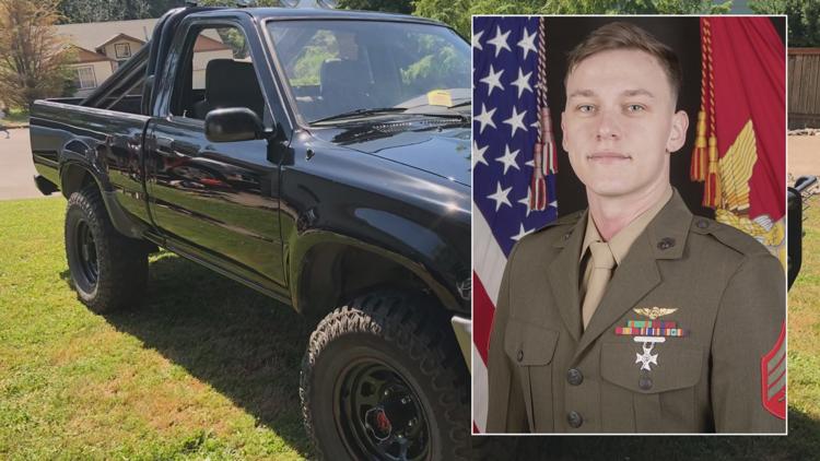 Family searches for Marine's truck years after he died in a helicopter crash