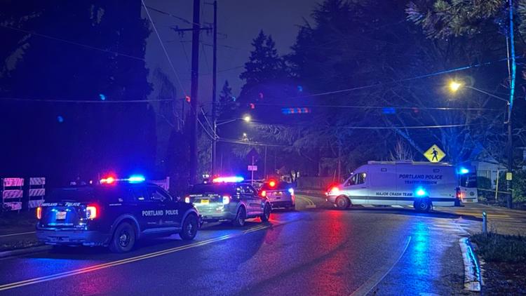 Two injured when car crashes into utility pole in Southwest Portland