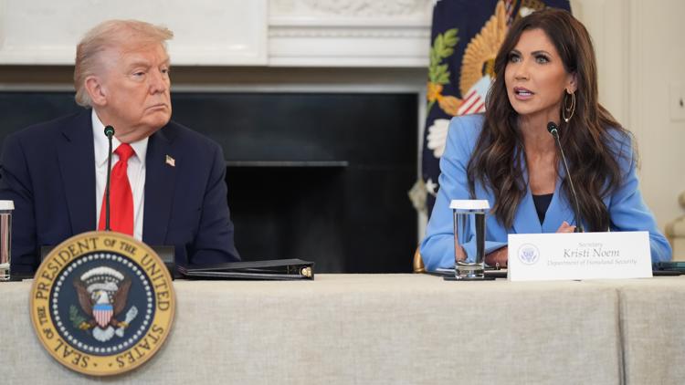 Kristi Noem accuses Oregon leaders of 'covering up terrorism' after visit to Portland