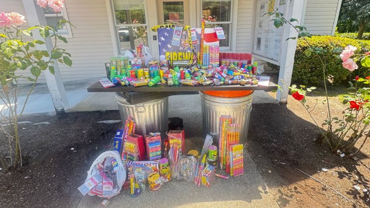 Thousands of dollars worth of fireworks turned in to Happy Valley ahead of Fourth of July