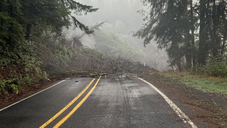 Major landslide shuts down Highway 229 south of Lincoln City; homes damaged