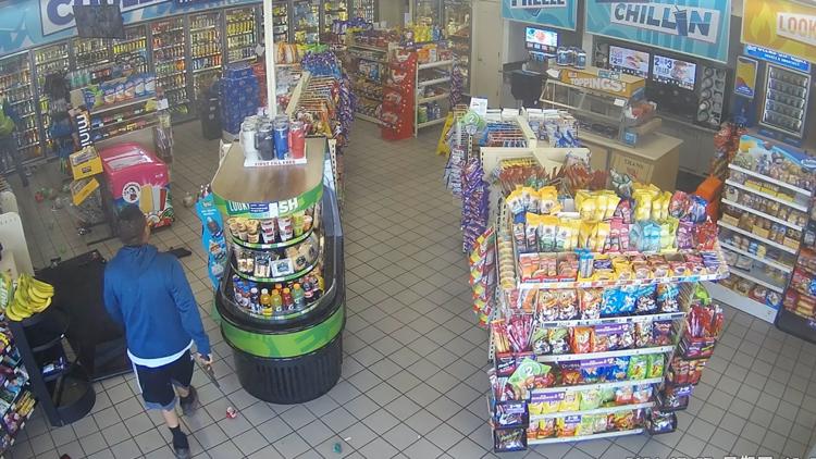 1 shot in the head, 1 hit with a shovel at Salem gas station