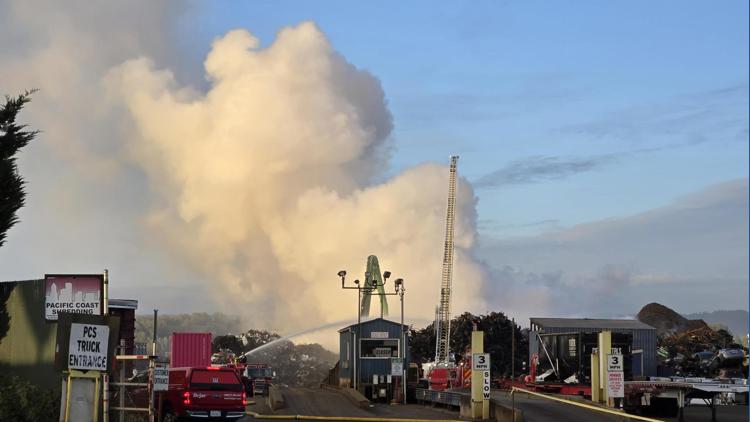Fire at Port of Vancouver metal shredding plant 'mostly under control,' Vancouver fire says
