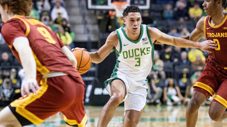 Baker-Mazara has 25 points and No. 24 USC downs Oregon 82-77