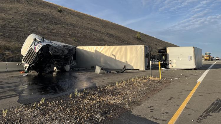 Driver arrested, faces DUII charges after 8-hour crash on Interstate 84 in Gilliam County