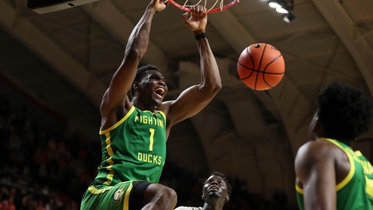 N'Faly Dante scores 22 with late dunk, sends Oregon past Oregon State 60-58