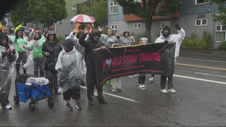 Portlanders celebrate Juneteenth with 53rd Clara Peoples Freedom Trail Parade, festival