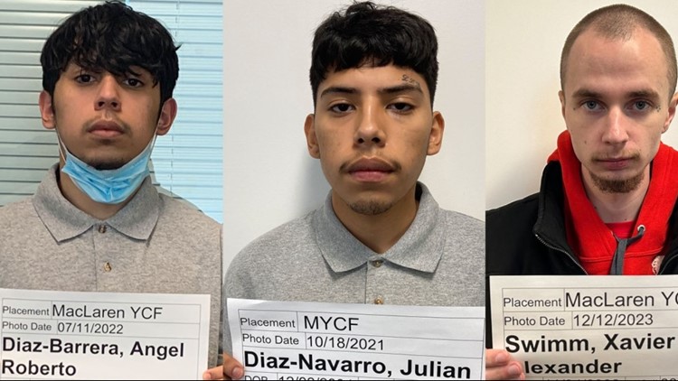 Police searching for three escapees from MacLaren Youth Correctional Facility in Woodburn