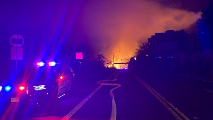 Police arrest man for arson after fire at Oregon City's former Blue Heron mill