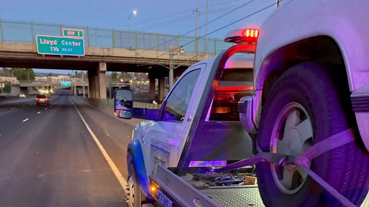 Tow truck driver injured in hit-and-run crash on I-84, police say