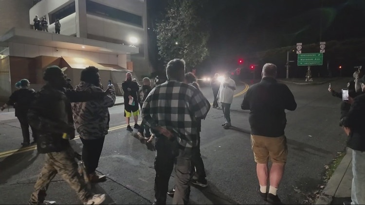 Conservative influencer Nick Sortor among those arrested after fights break out at Portland ICE facility