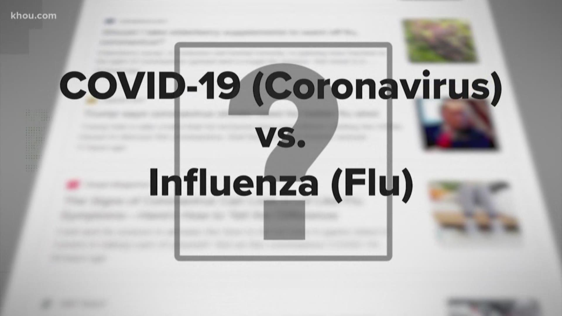 Should we be treating the coronavirus the same way we treat the flu? The World Health Organization tackled that question  and our Verify team looked into it.