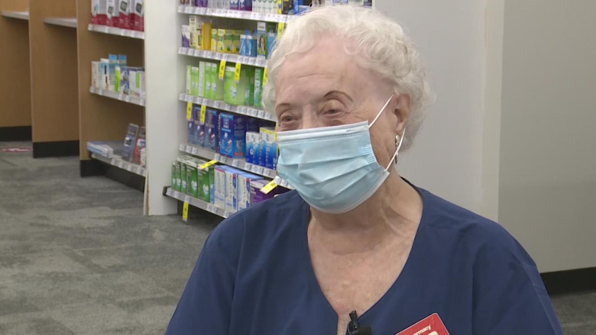 “I like working with people, helping people. I like the people I work with," Mary Jo Nolen said after 62 years as a pharmacy technician.