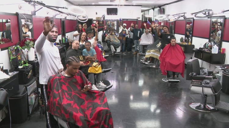 ‘Everybody came together’ | West Houston barbershop reopens one week after car smashes through business