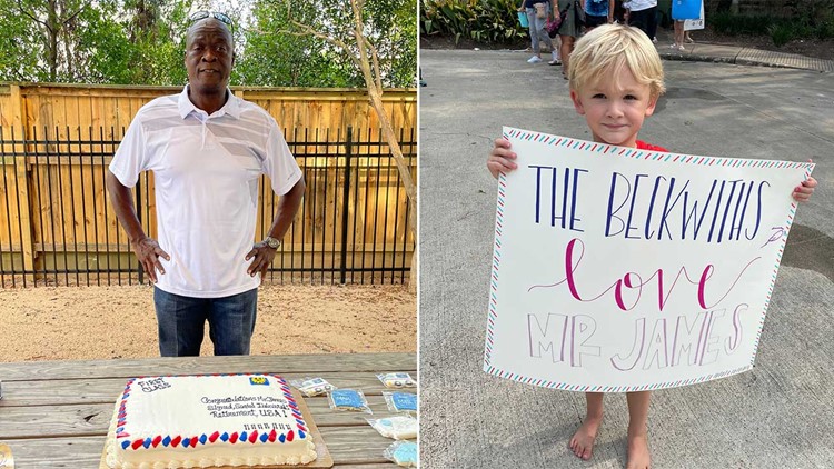 Neighborhood throws retirement party for beloved mailman