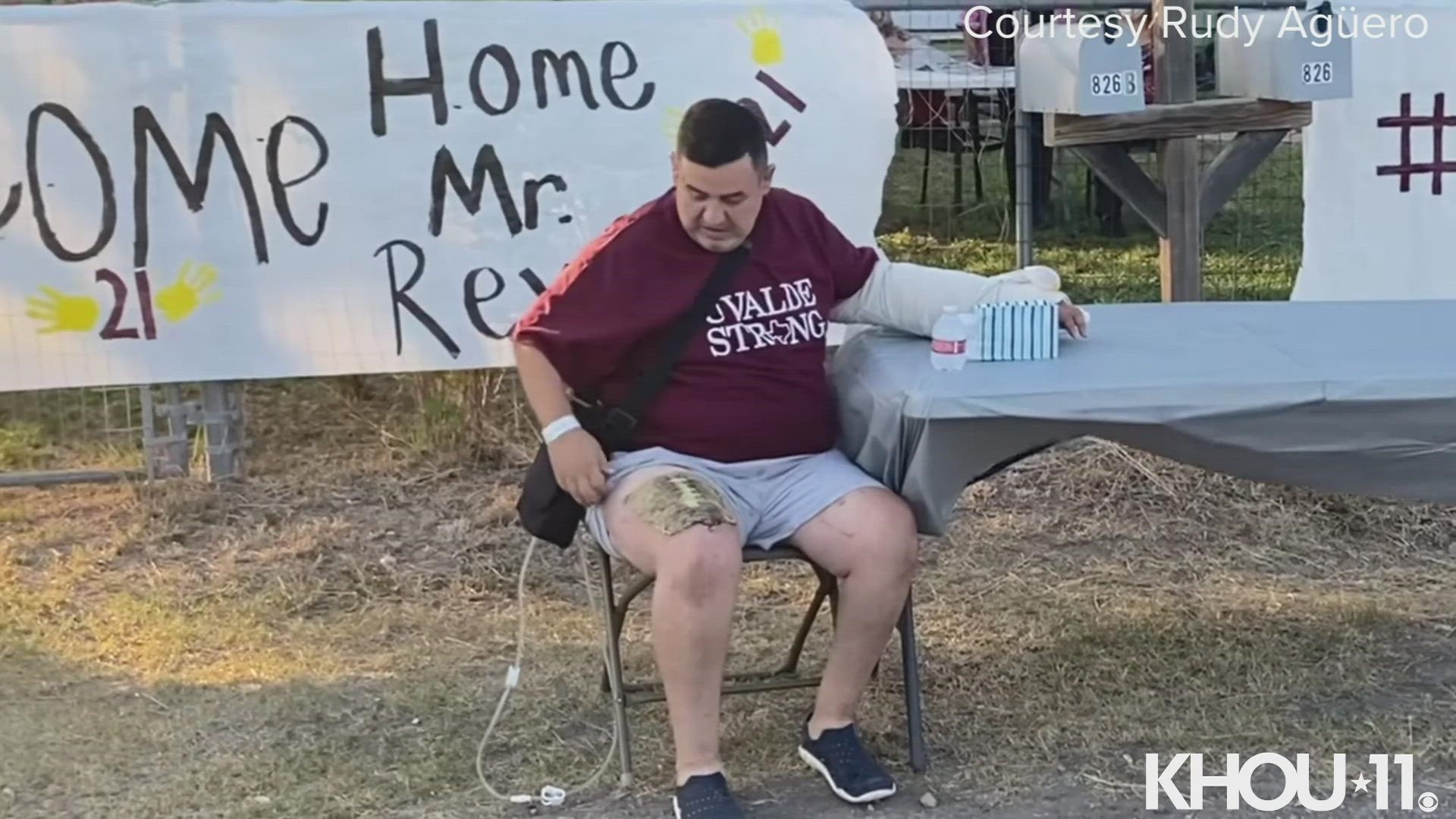 Mr. Arnulfo Reyes -- a 4th grade teacher at Robb Elementary -- was wounded during the mass shooting. This was the greeting he got when he returned.