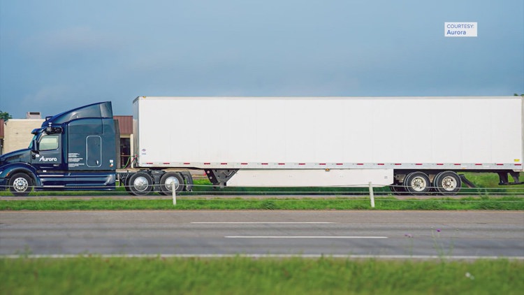 Driverless big rigs between Houston and Dallas will now have someone in the driver's seat