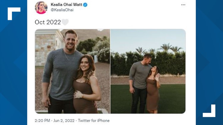 'Could not be more excited' | JJ Watt, wife Kealia Ohai are having a baby!