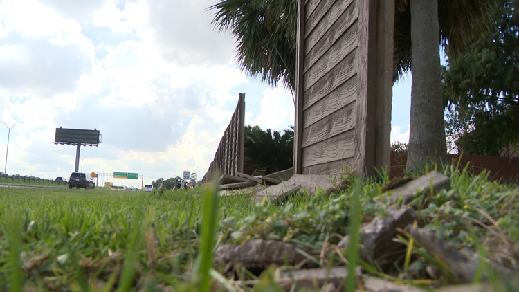 East Harris County homeowners say drivers on Beltway 8 keep crashing through their fences