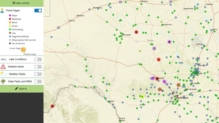 Track flash flooding in real time across Texas with these two maps