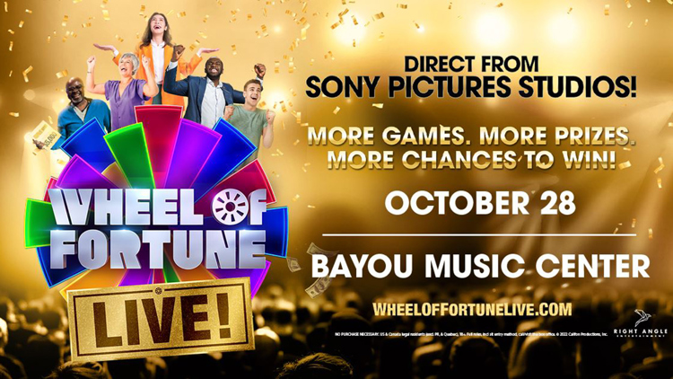 Register to win two tickets to Wheel of Fortune Live!