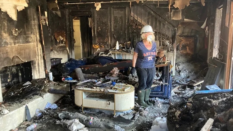 'It's pretty emotional.' Community unites to help Katy artist recover from devastating house fire