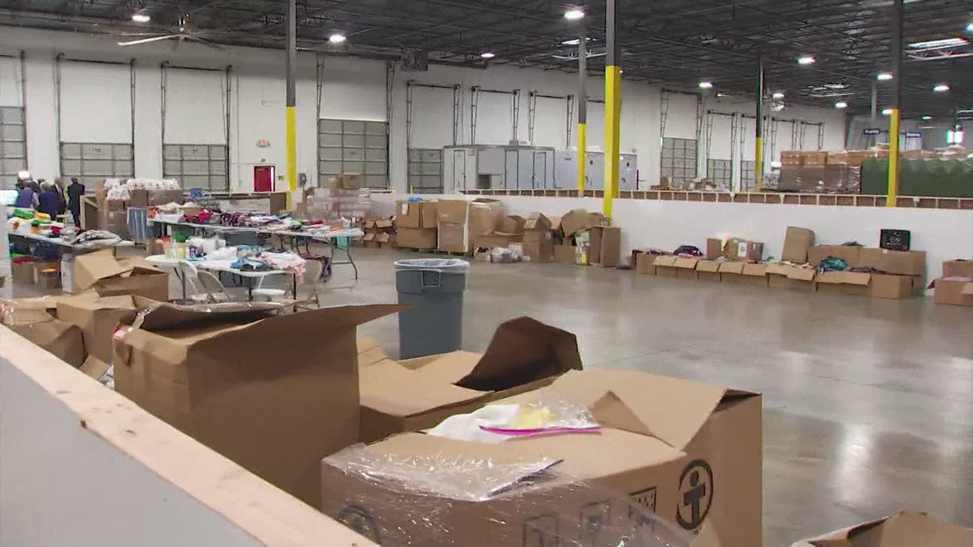 A new center opened in Houston and it's designed to help families that have been cleared legally at the border, but need a little bit of help.