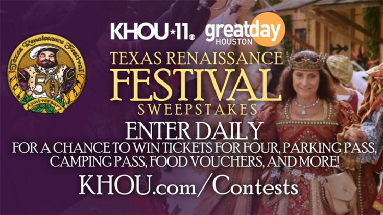 Register to win tickets to the Texas Renaissance Festival!
