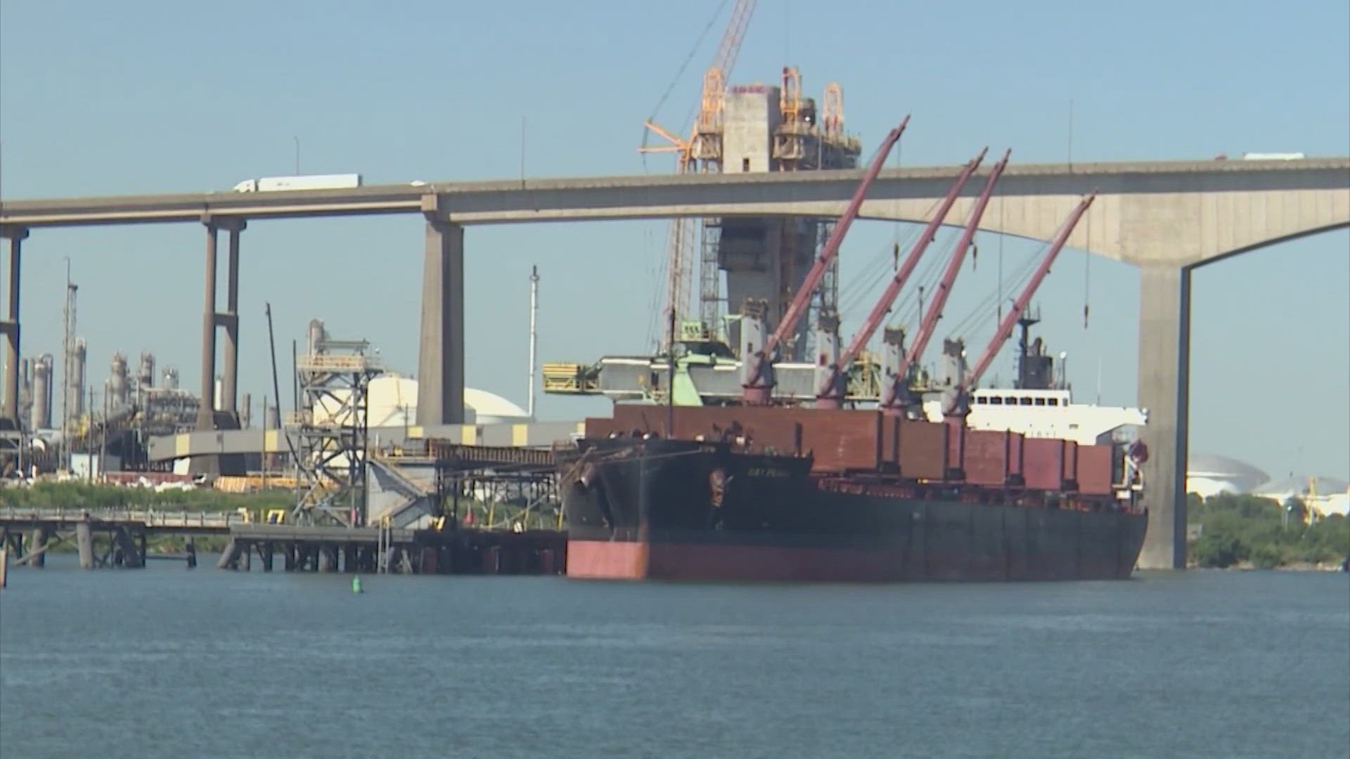 The strike went into effect at 12:01 a.m. Tuesday and halted operations at ports from Brownsville to Boston.