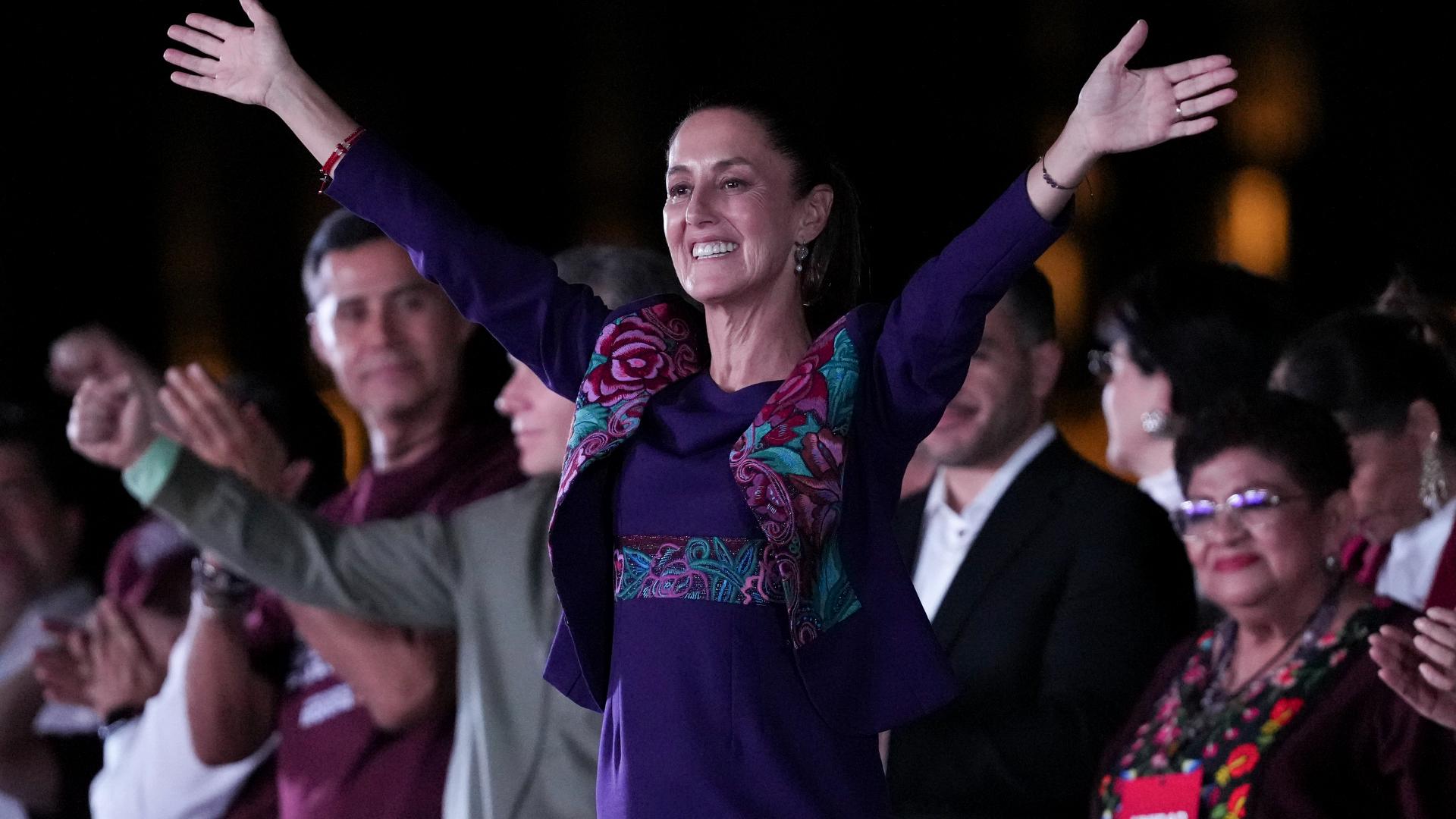 Sheinbaum, a climate scientist and former Mexico City mayor, said that her two competitors had called her and conceded her victory.