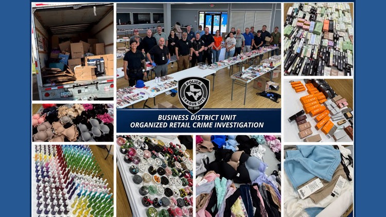 $400K in stolen merchandise recovered after League City police investigate alleged retail theft ring